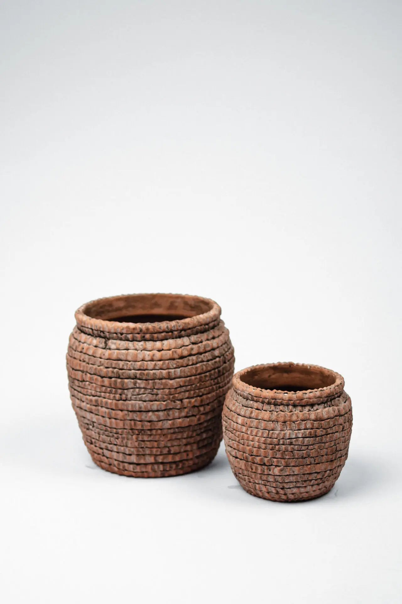 Macetas Rosalie terracota S/2
