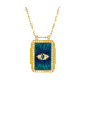Collar Blue Eye Bohème de oro