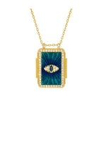 Collar Blue Eye Bohème de oro