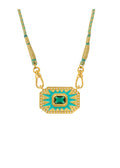 Collar Light Turquoise Yucatán de oro