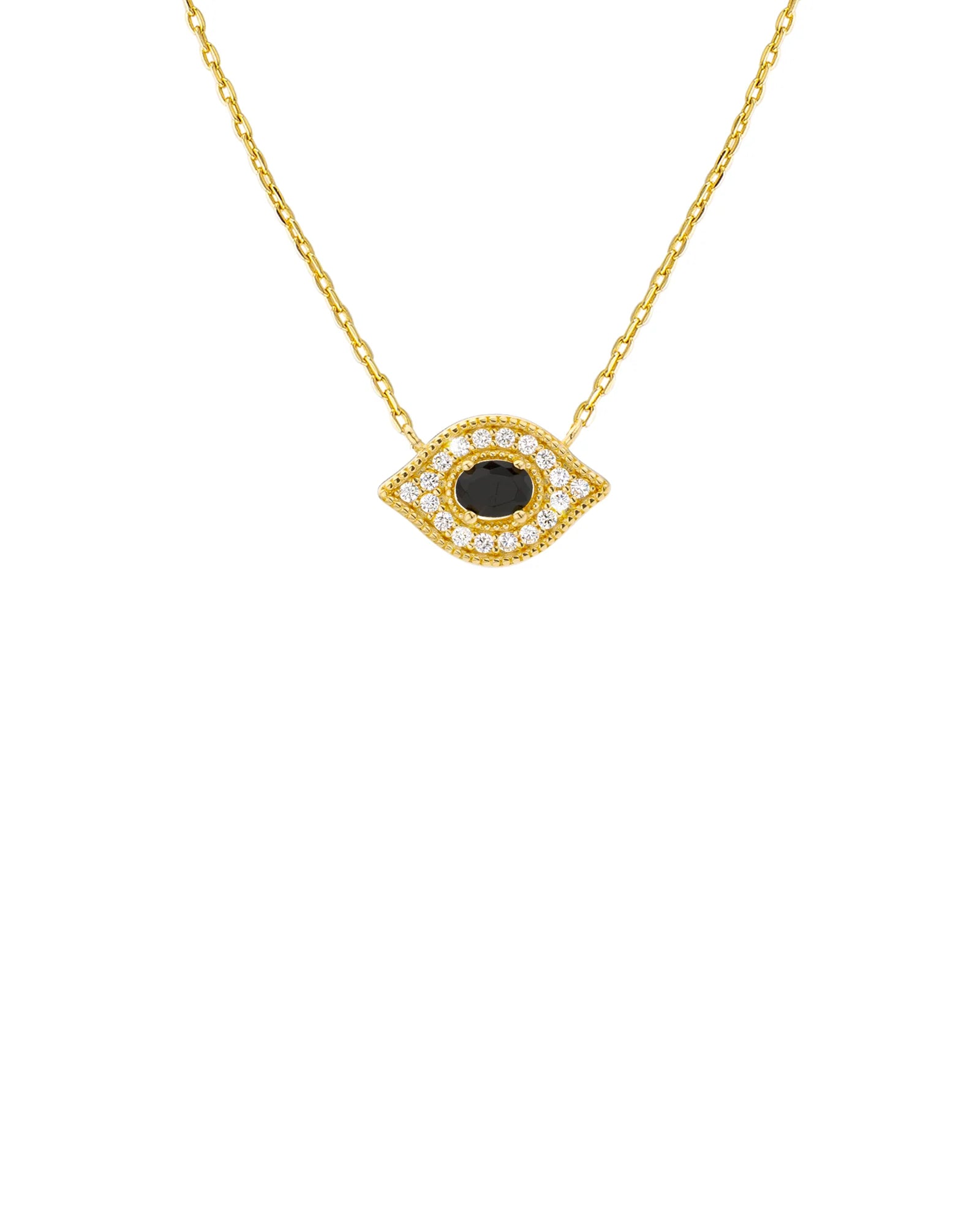 Collar Black Majestic Eye de oro