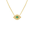 Collar Green Majestic Eye de oro
