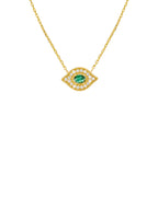 Collar Green Majestic Eye de oro