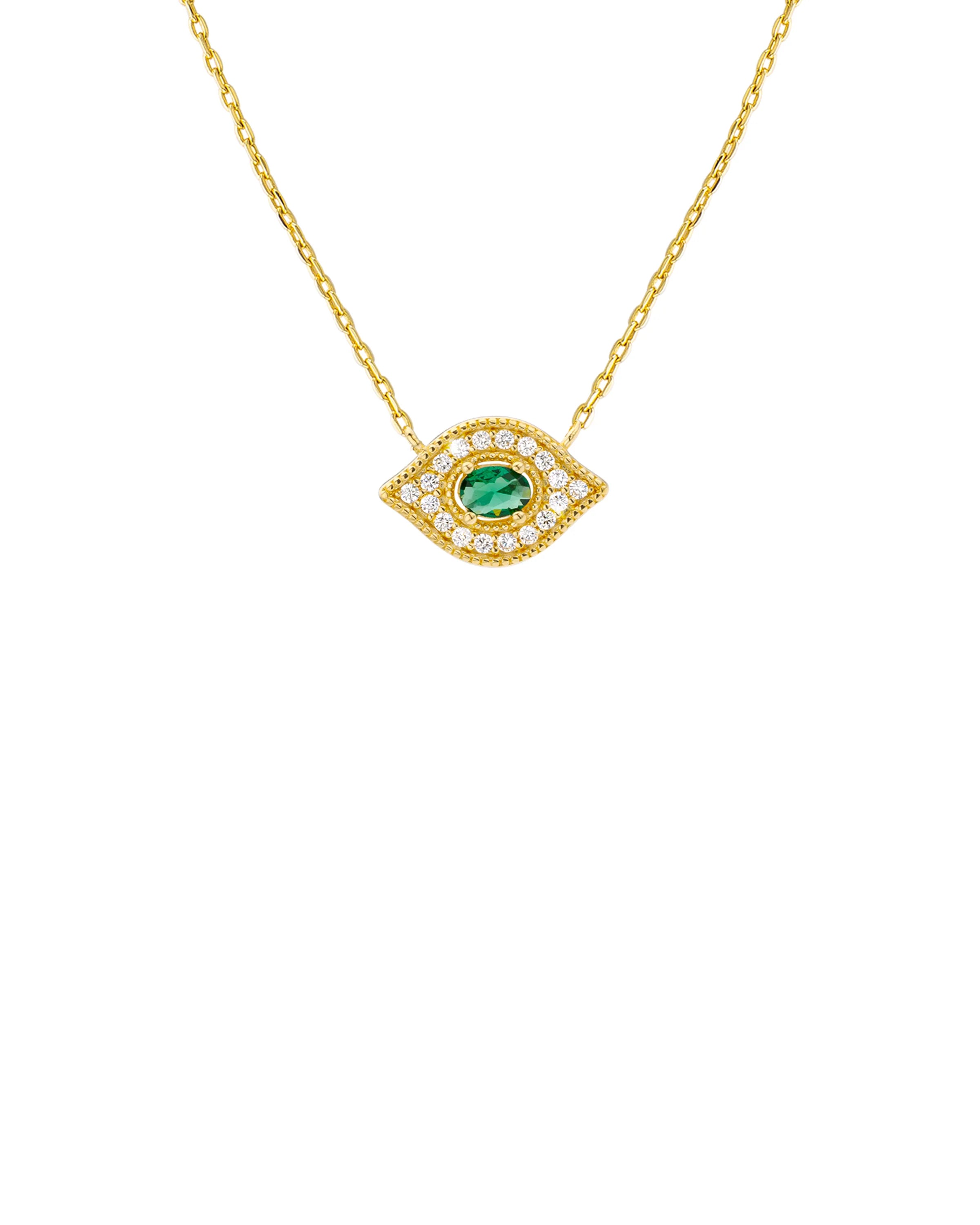 Collar Green Majestic Eye de oro