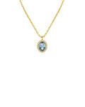 Collar Blue Dynasty de oro