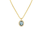 Collar Blue Dynasty de oro