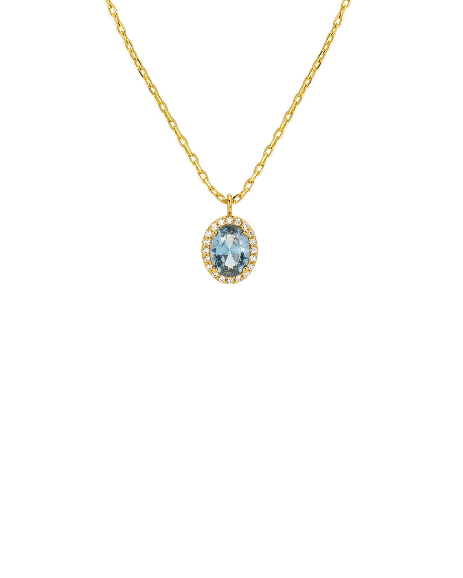 Collar Blue Dynasty de oro