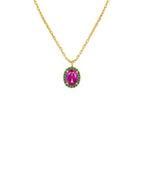 Collar Fuchsia Dynasty de oro