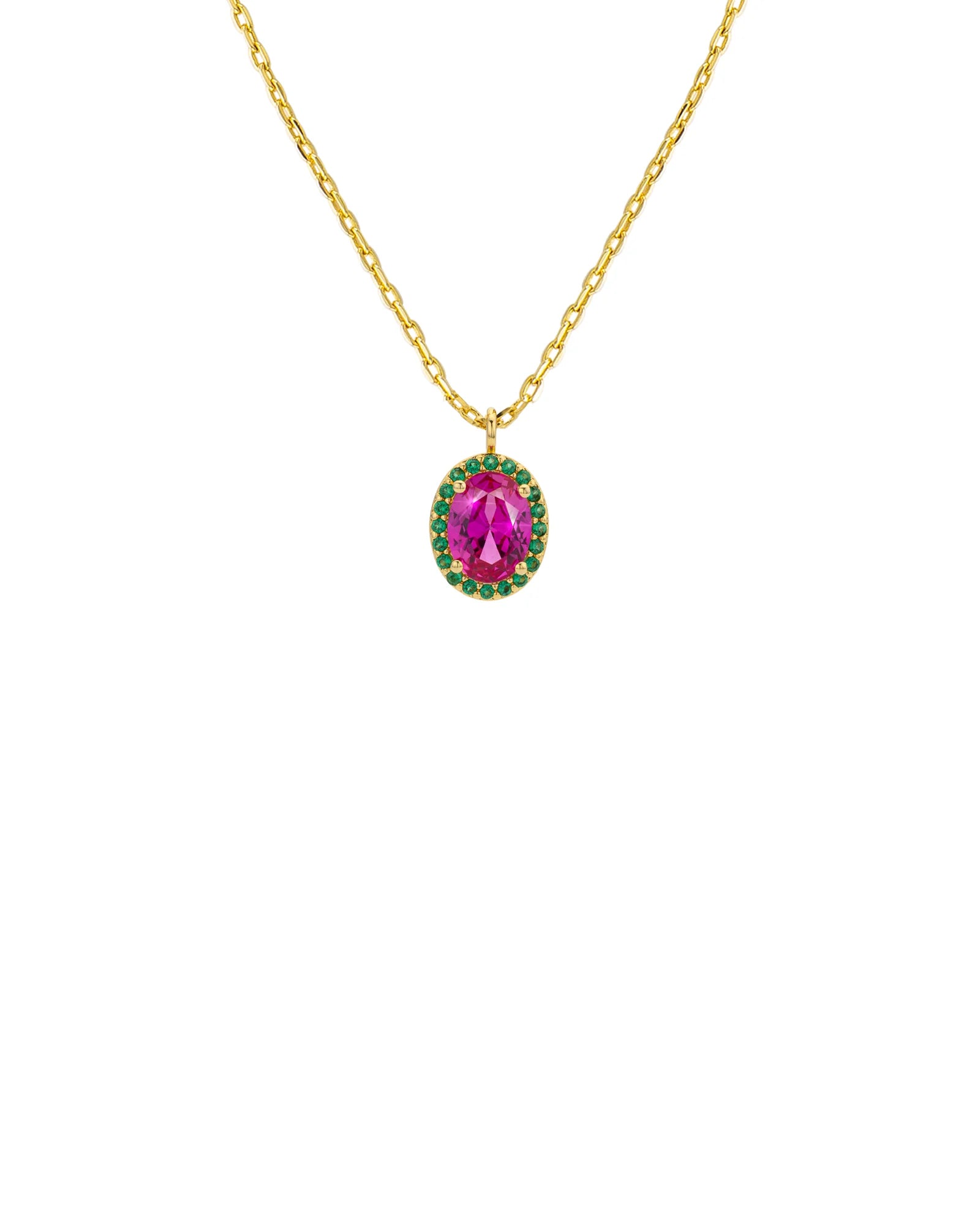 Collar Fuchsia Dynasty de oro