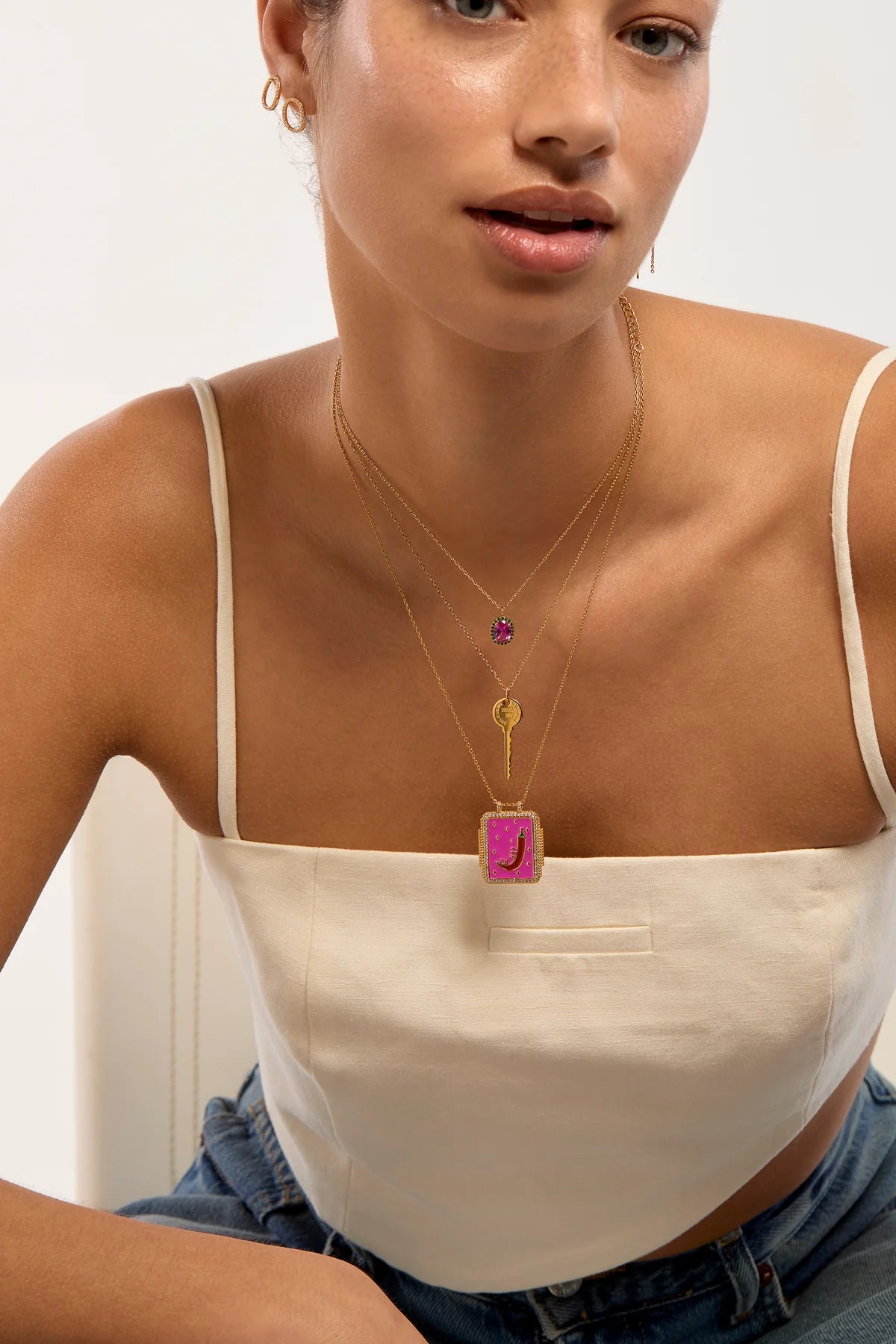 Collar Fuchsia Dynasty de oro