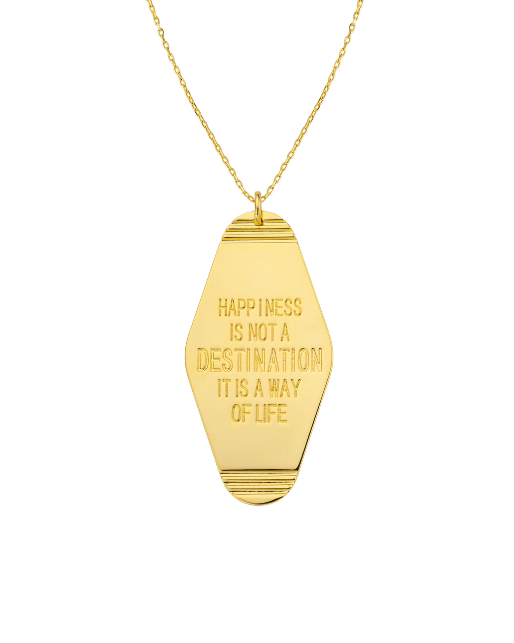 Collar Happy Hotel de oro