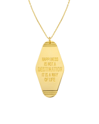 Collar Happy Hotel de oro