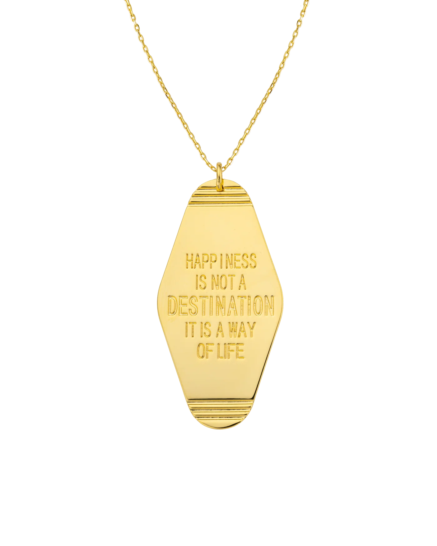 Collar Happy Hotel de oro