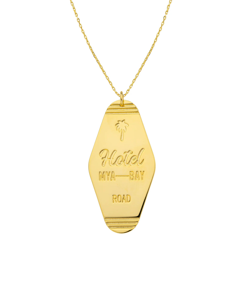 Collar Happy Hotel de oro
