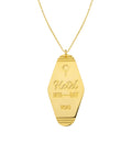 Collar Happy Hotel de oro