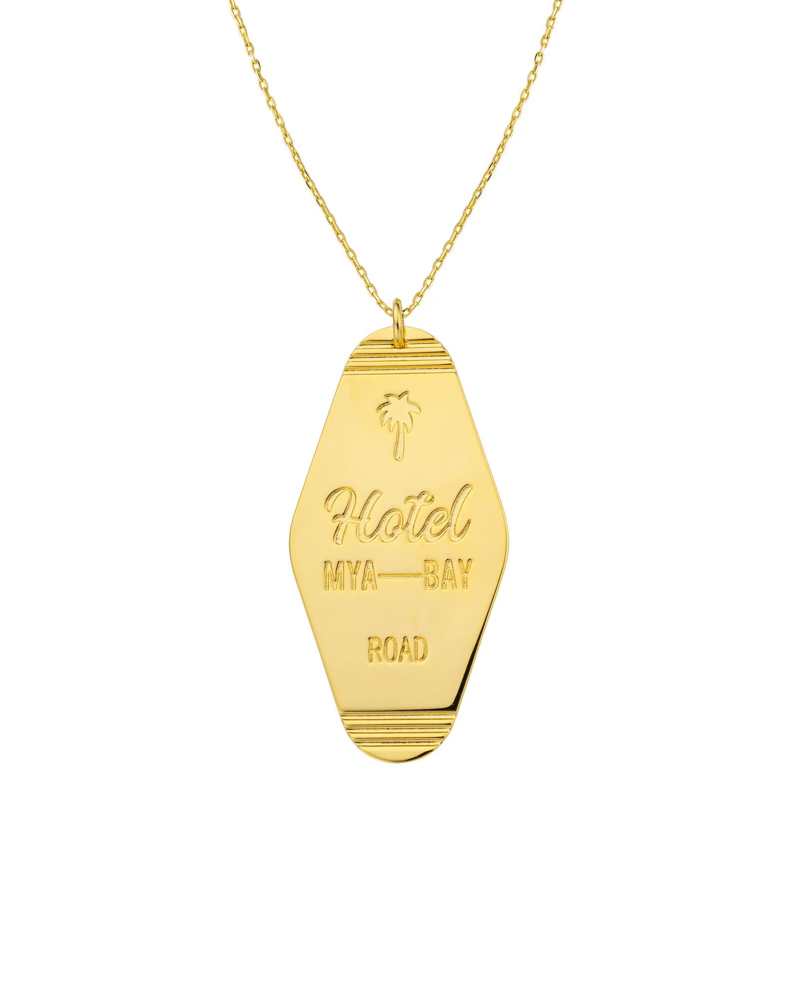 Collar Happy Hotel de oro