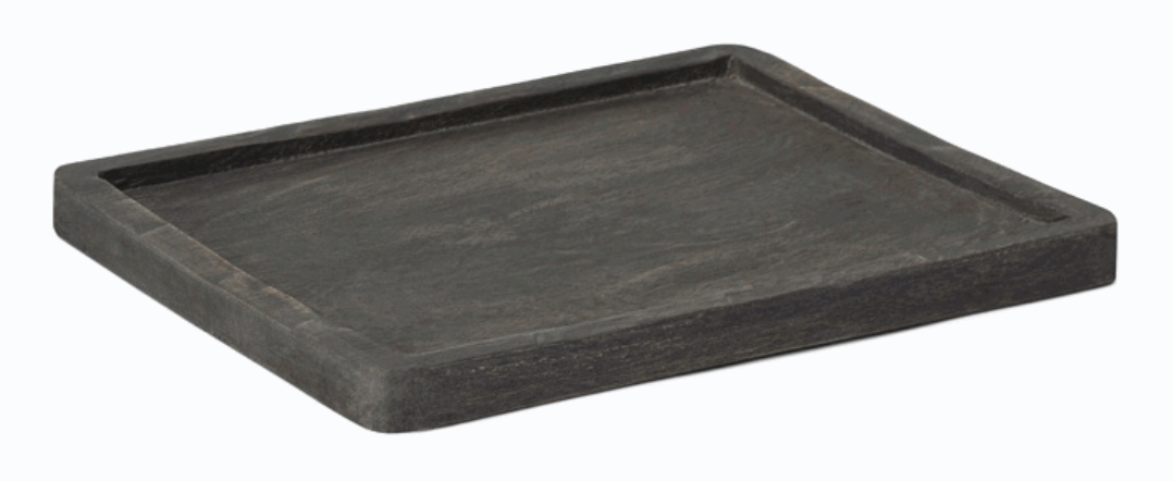 BANDEJA MILA MEDIANA MADERA SUAR GRIS