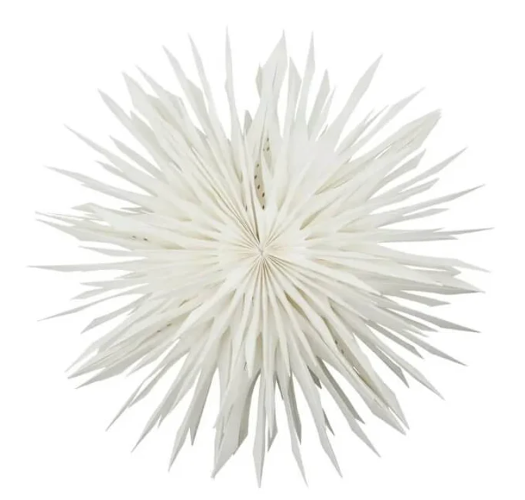 ESTRELLA DE NAVIDAD COLGANTE BLANCO ROTO