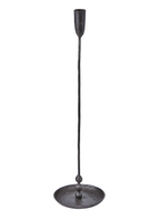 Portavelas negro | H50 cm