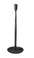 Portavelas negro | H35 cm