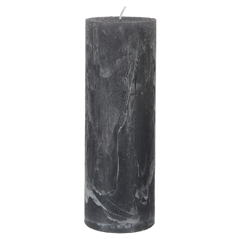 Vela gris | Ø7 x 20 cm