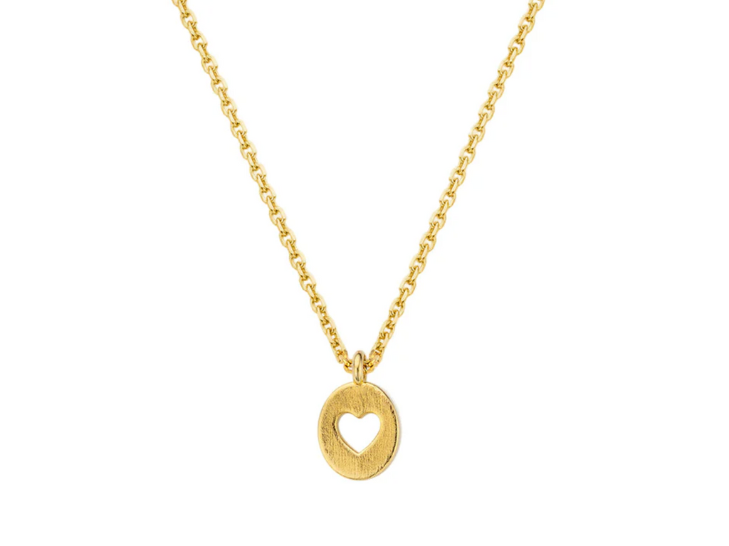 Collar Heart Lover en oro laminado