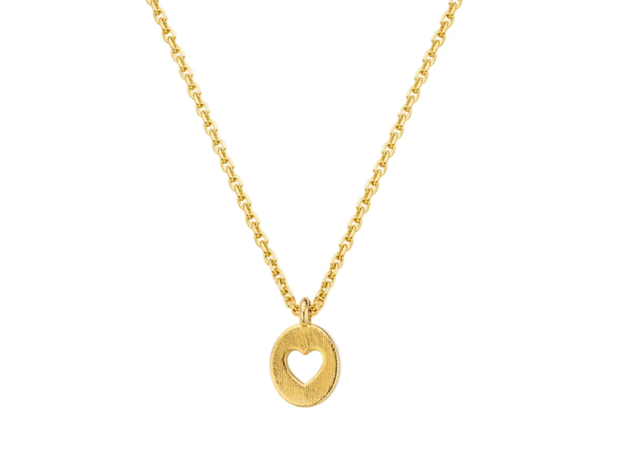 Collar Heart Lover en oro laminado
