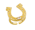 Anillo Rodeo en oro laminado