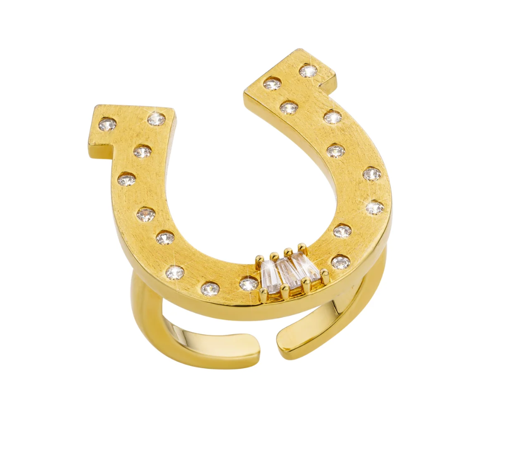 Anillo Rodeo en oro laminado