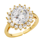 Anillo Juliette en oro laminado