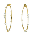 Pendientes de aro en oro laminado