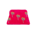 Clutch terciopelo con palmeras
