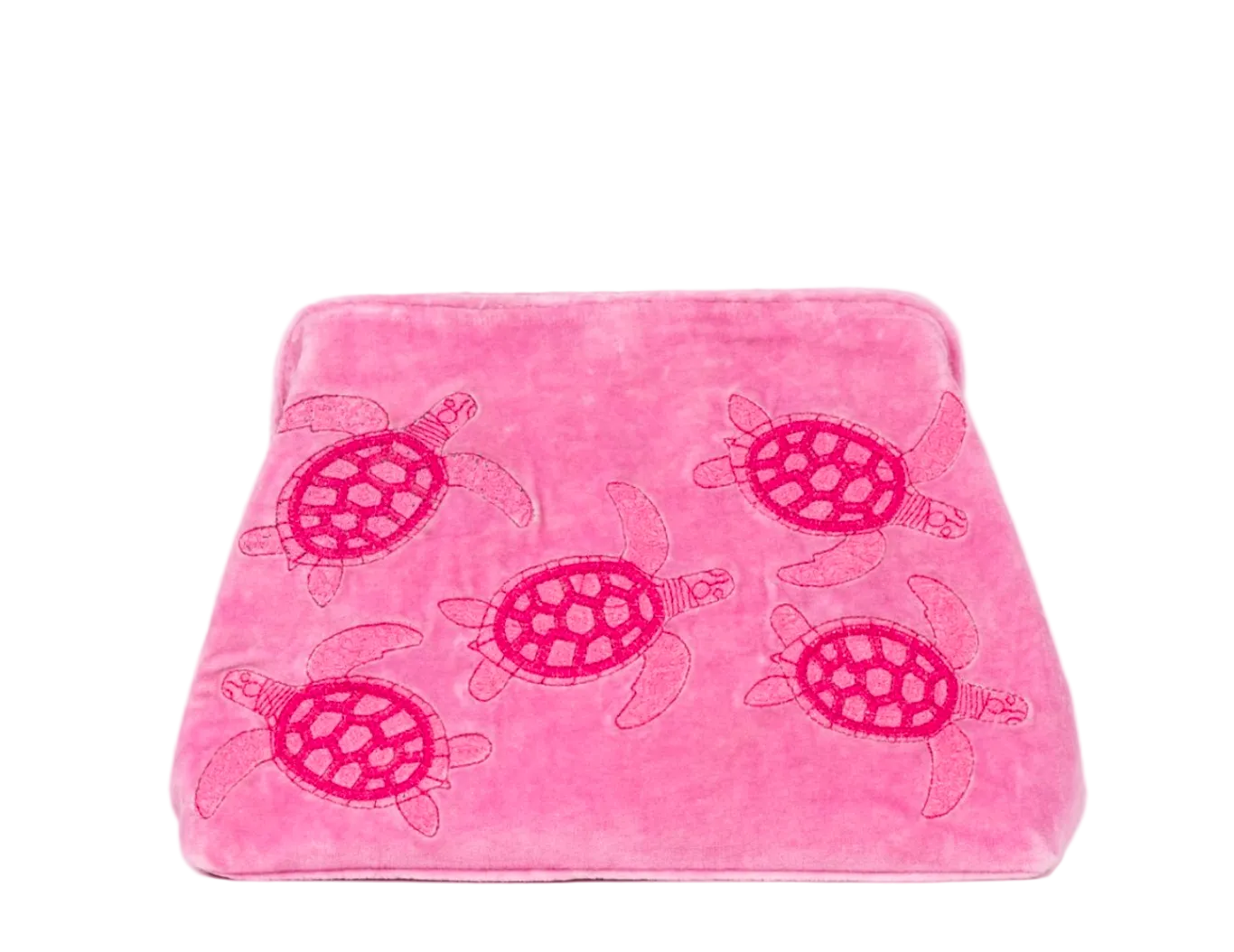 Clutch terciopelo con tortugas