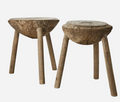 BANCO PEDESTAL NATURAL 33X42 CM