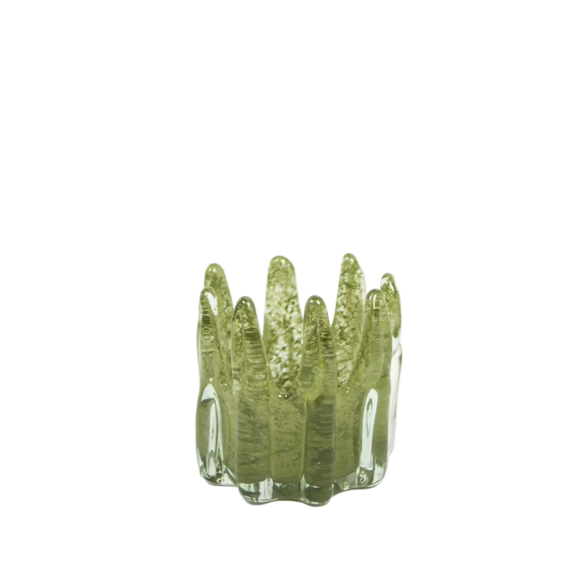 Vela Helix verde oliva | 14 cm