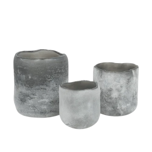Portavela Halde gris | 10 cm