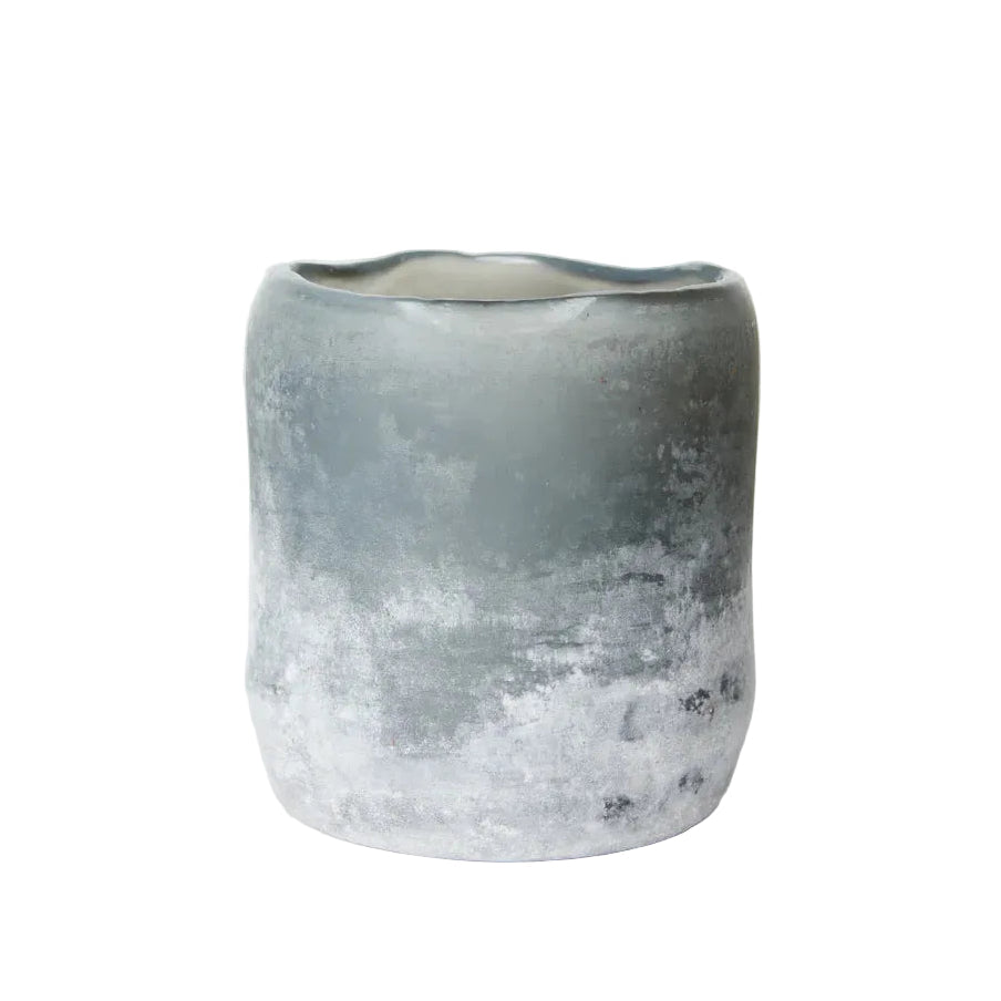 Portavelas Halde gris | 12 cm