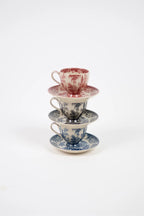 Taza de espresso Estelle roja