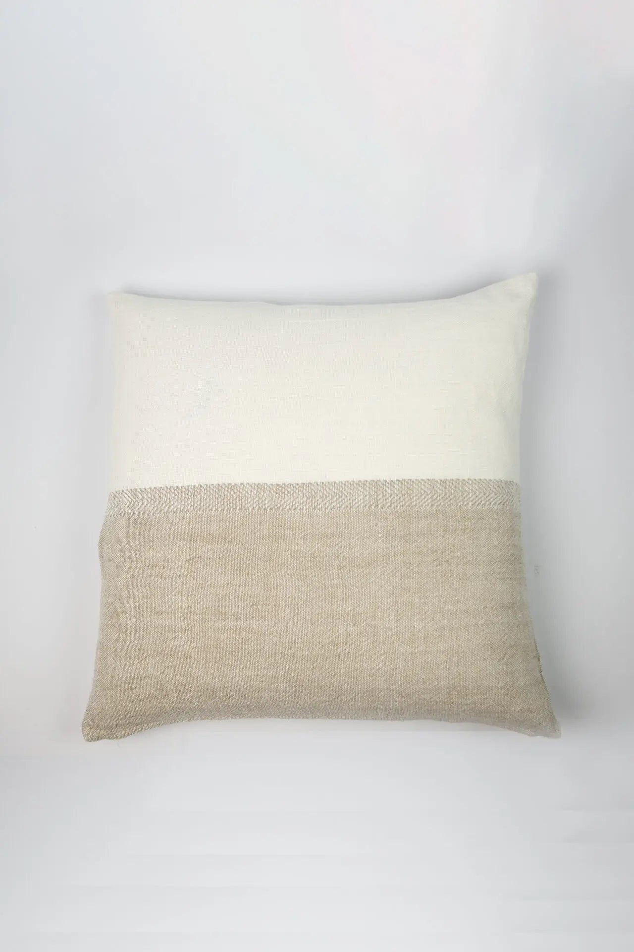 Funda de cojín Levi blanco roto/natural | 60 × 60 cm