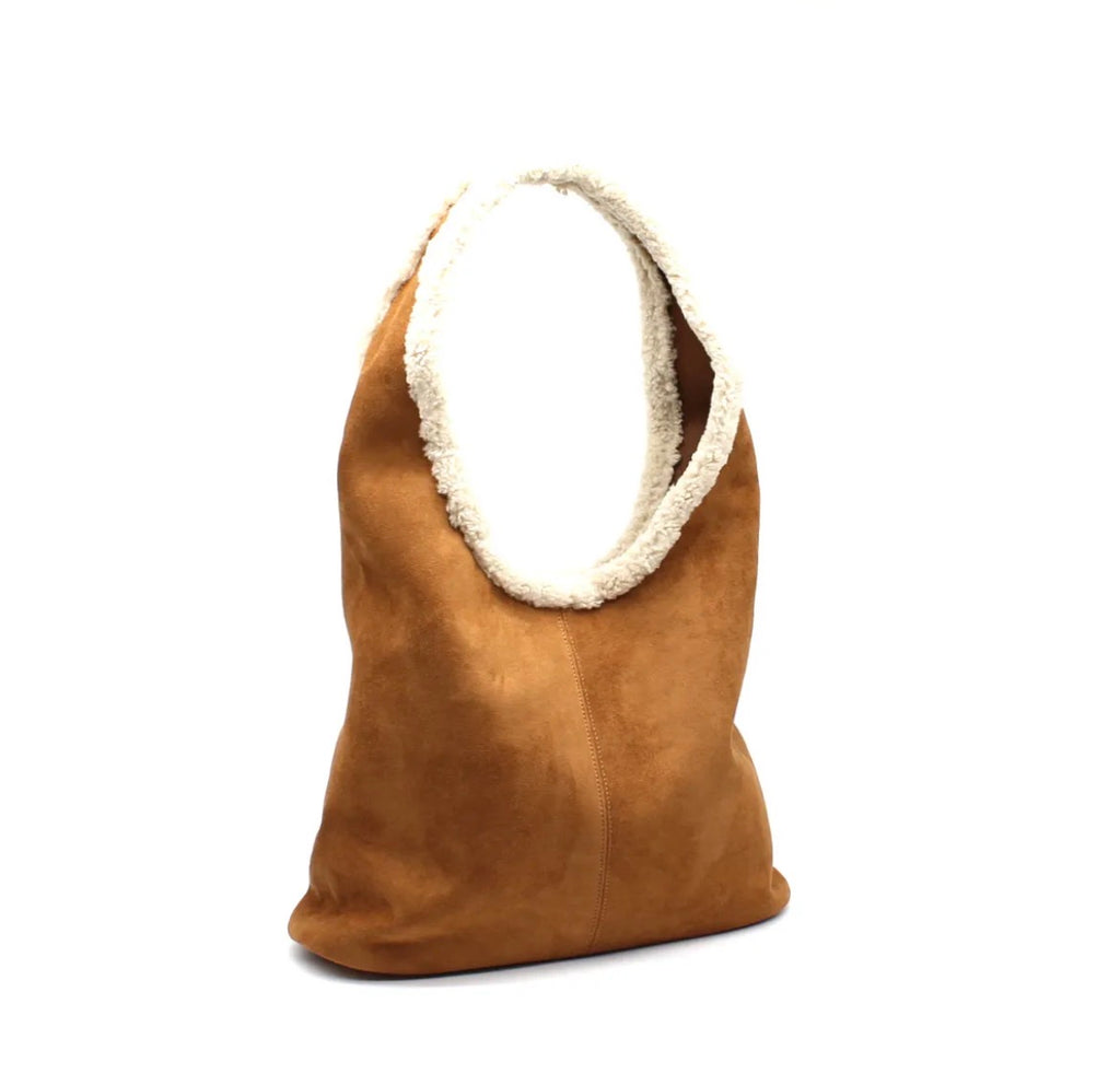 Bolso Hobo de Ante con Borreguito
