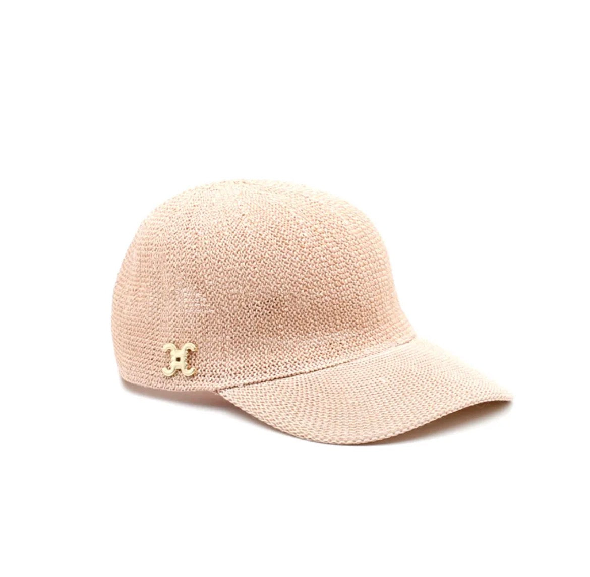 Gorra de Rafia Rosa