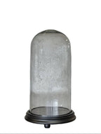 Cúpula de vidrio con base negra | Ø 21 x H 41 cm