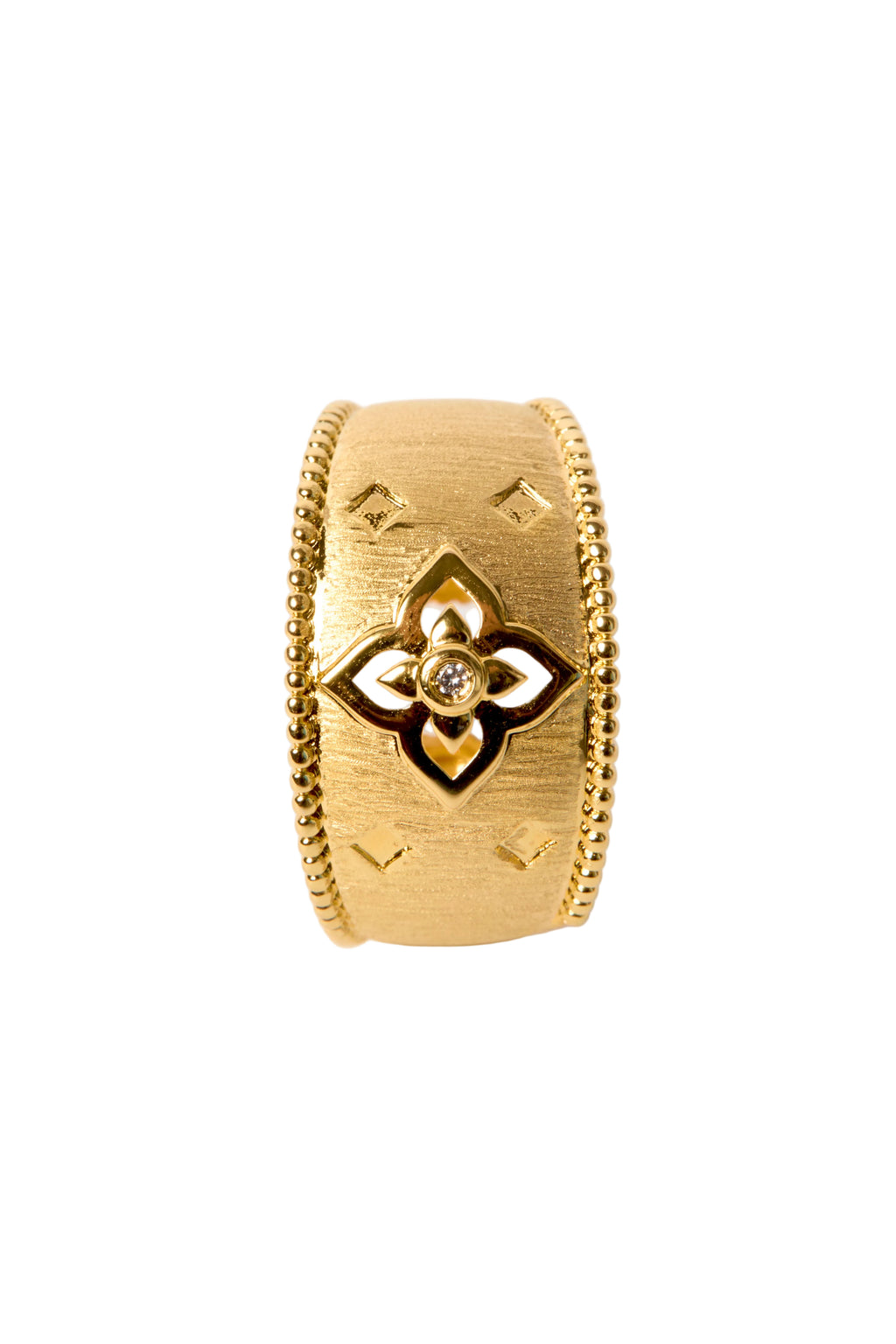 Anillo White Lotus de oro