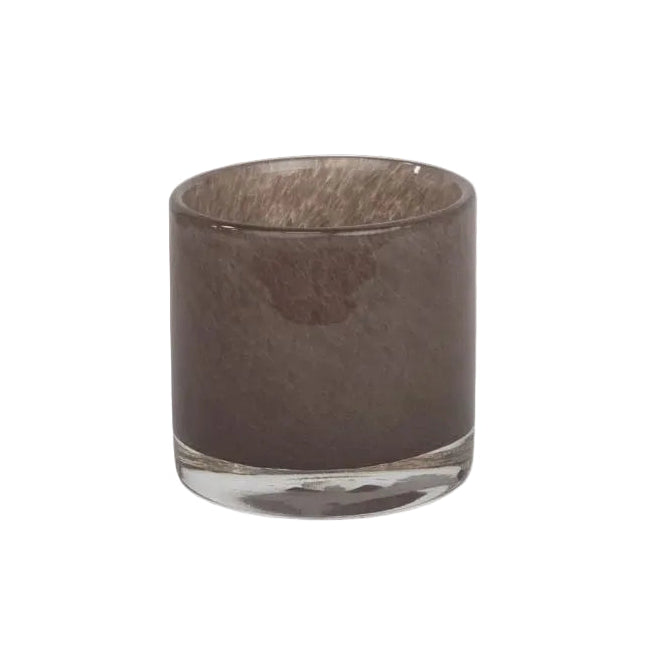 Portavela Nilla marrón gris | 8 cm