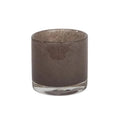 Portavela Nilla marrón gris | 8 cm