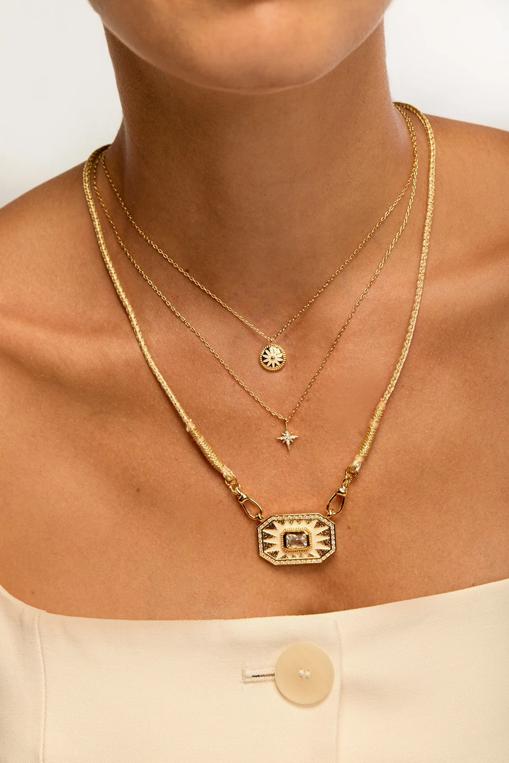 Collar Light Ivory Yucatán de oro