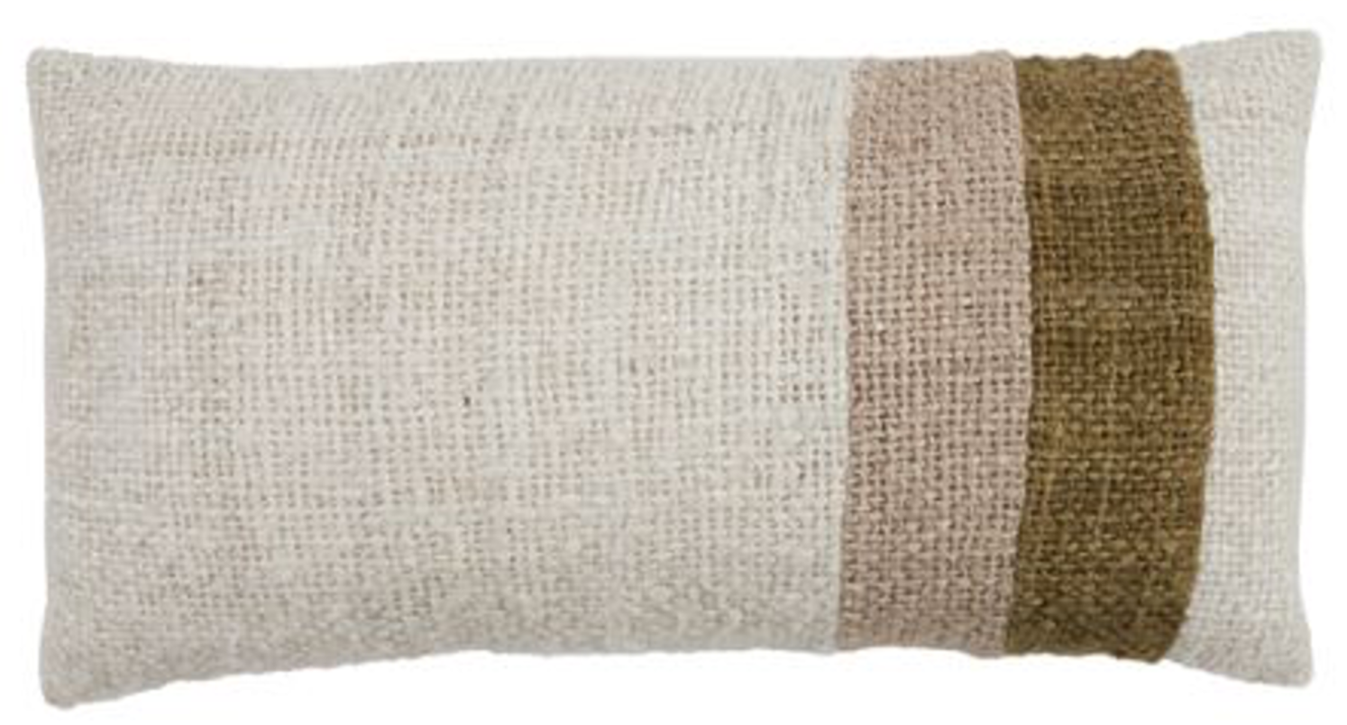 Cushion 60 x30 cm SURREY  White+Green+  Beige