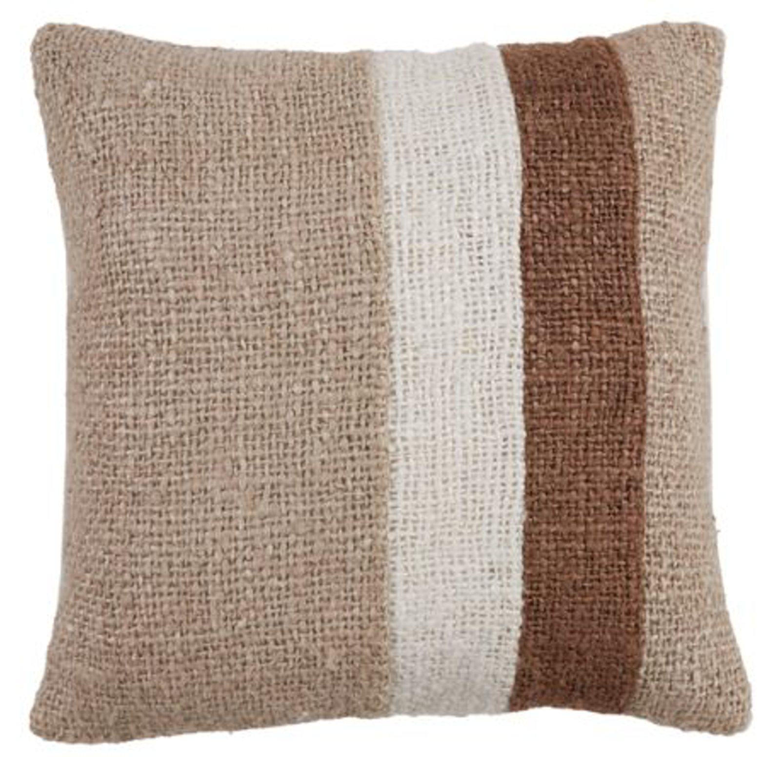 Cushion 45 x45 cm SURREY  Beige+Dark  Brown+White