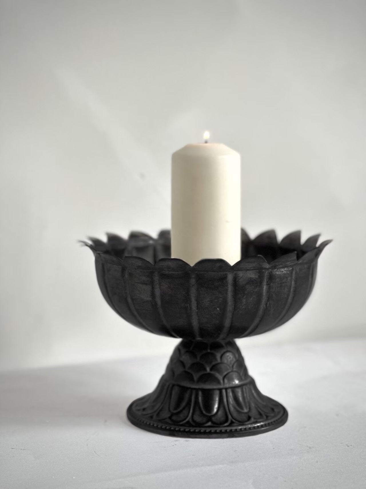Cuenco negro vintage | Ø25 × 17,5 cm
