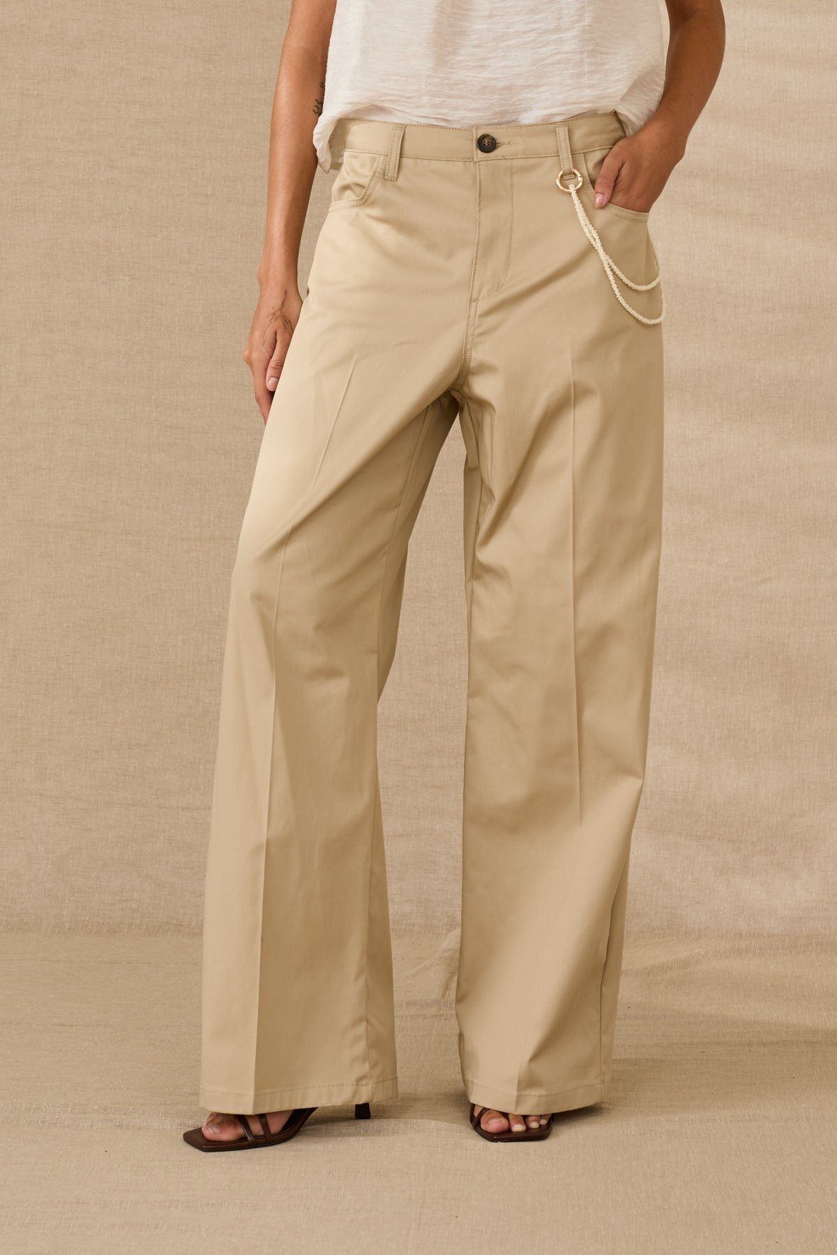 Pantalón Beige